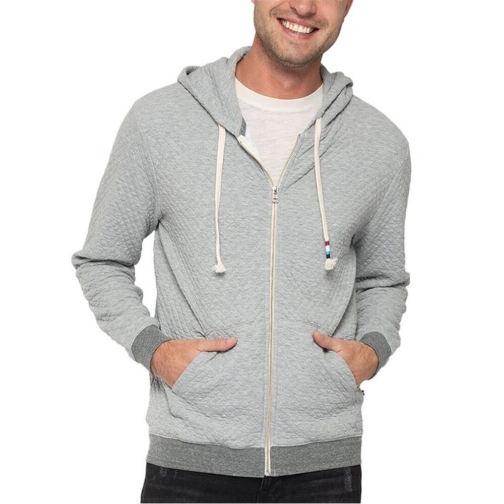 Sol Angeles Quilted Zip Hoodie men’s size large